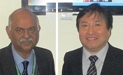 Dr R KGupta, director and HOD, radiology, Fortis, India (L), and Dr Taro Takahara, pioneer of diffusion weighted imaging with background suppression (DWIBS) from Japan (R) at the Fortis symposium
