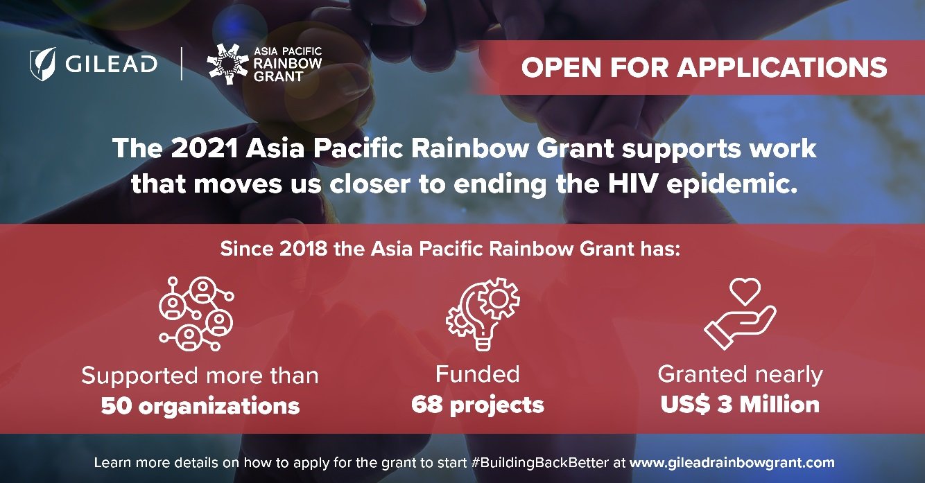 Image Caption: Gilead Sciences Asia Pacific Rainbow Grant 2021