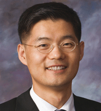 Dr Namyong Kim, founder of DropArray, a bioassay technology commercialized by Curiox Biosystems
