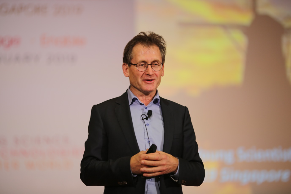 Professor Ben Feringa, Nobel Prize in Chemistry (2016), at his plenary lecture at GYSS 2019